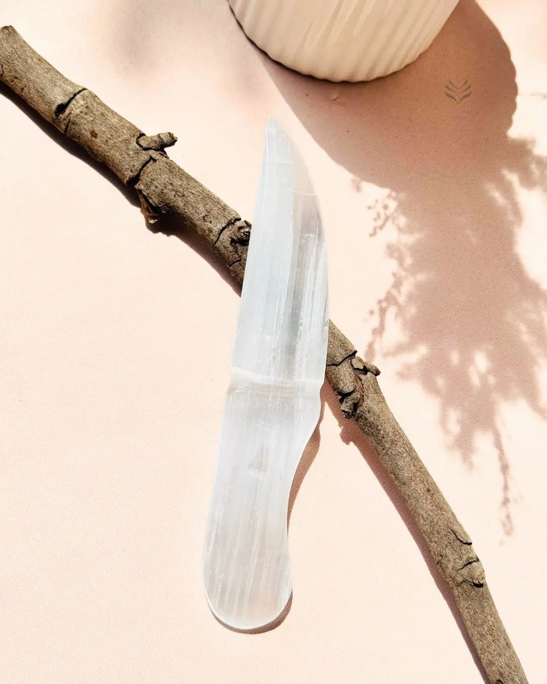 Light-Coded Cord Cutting - Selenite Knife 