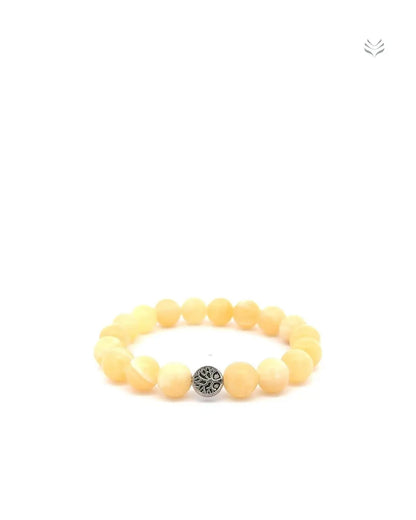 Light-Coded Daily Motivation Yellow Calcite Bracelet 