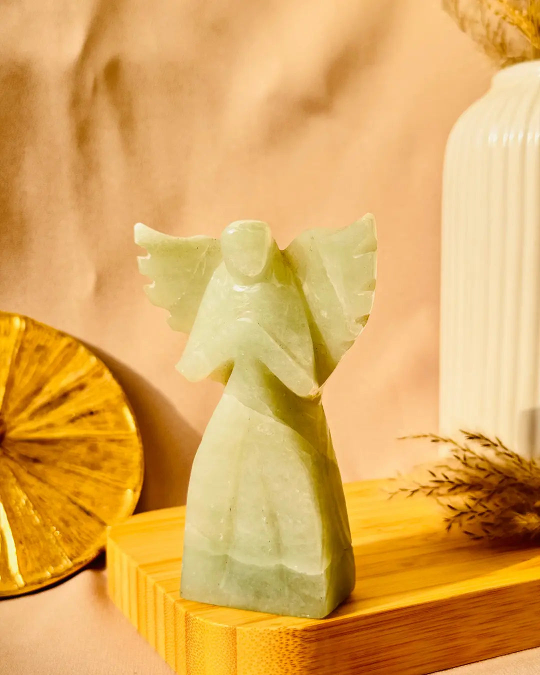 Light-Coded Drop Your Worry - Green Jade Angel 