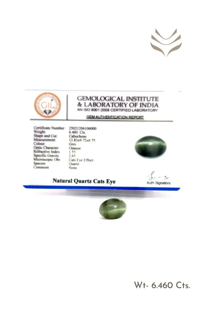 Light-Coded Elite Cats Eye - 6.46 Ct 