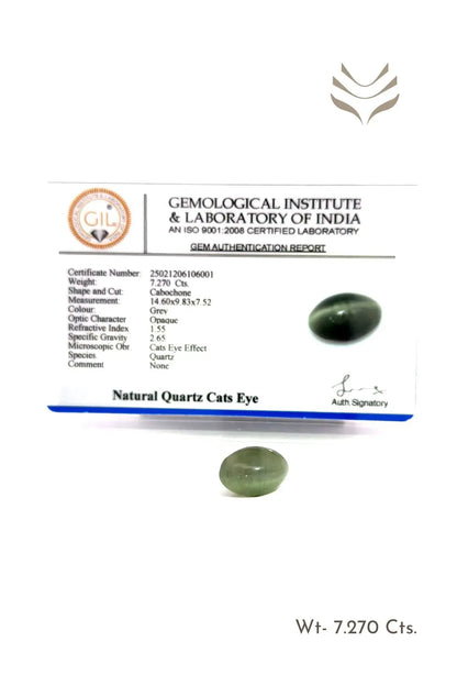 Light-Coded Elite Cats Eye - 7.27 Ct 
