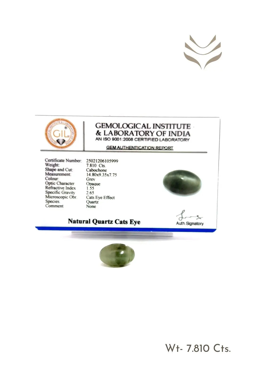 Light-Coded Elite Cats Eye - 7.81 Ct 
