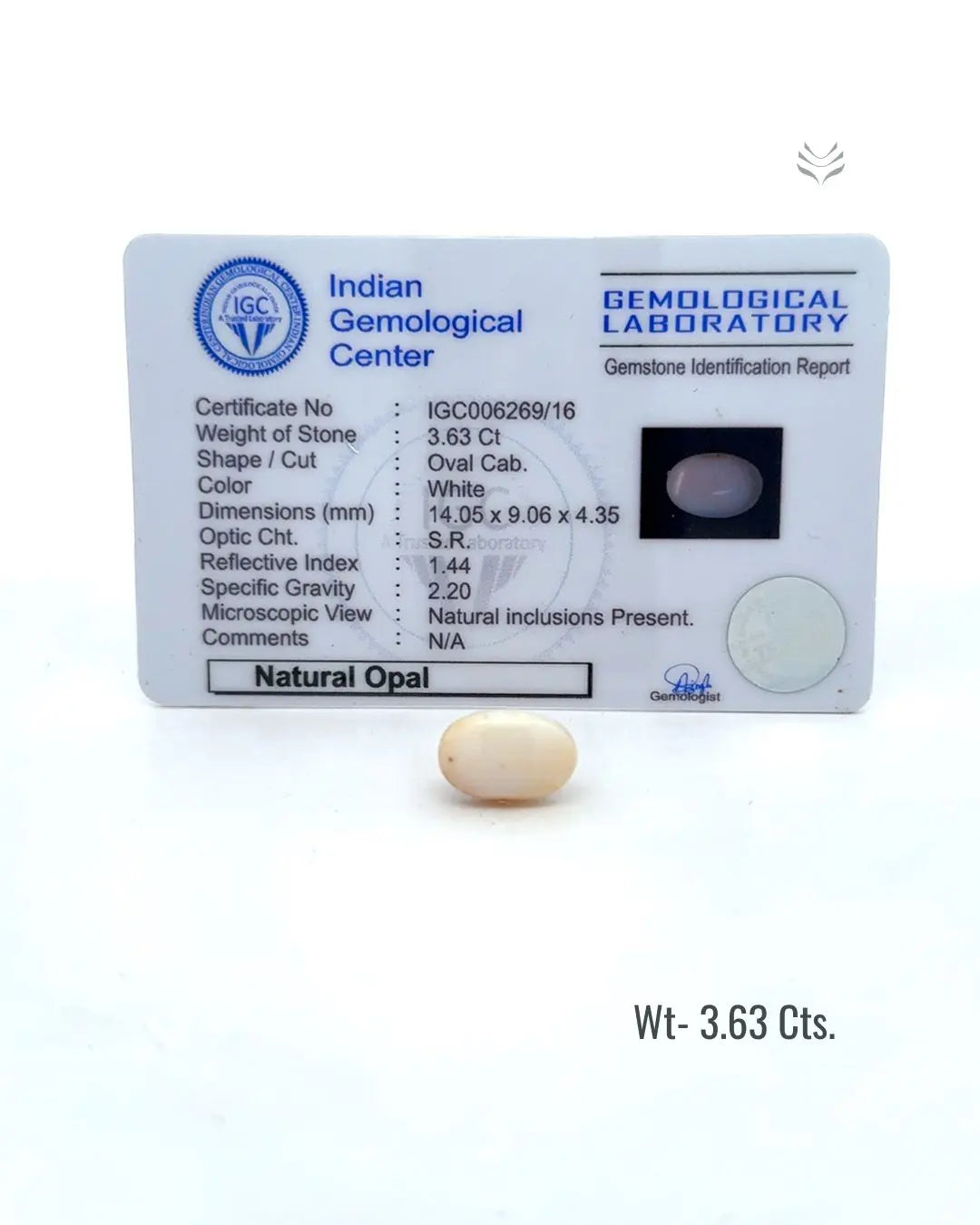 Light-Coded Ethiopia Opal - 3.63 Ct 