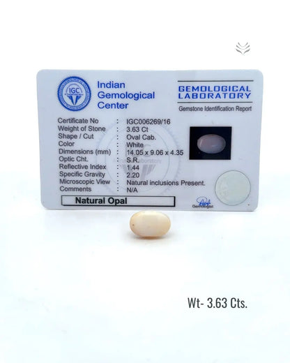 Light-Coded Ethiopia Opal - 3.63 Ct 