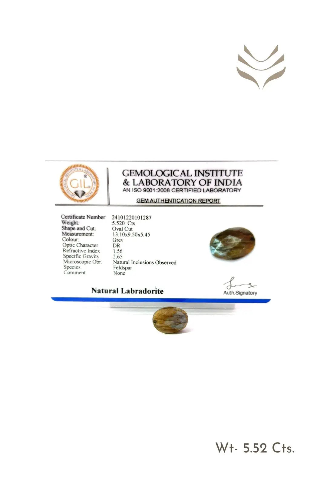 Light-Coded Faceted Labradorite- 5.52 Ct 