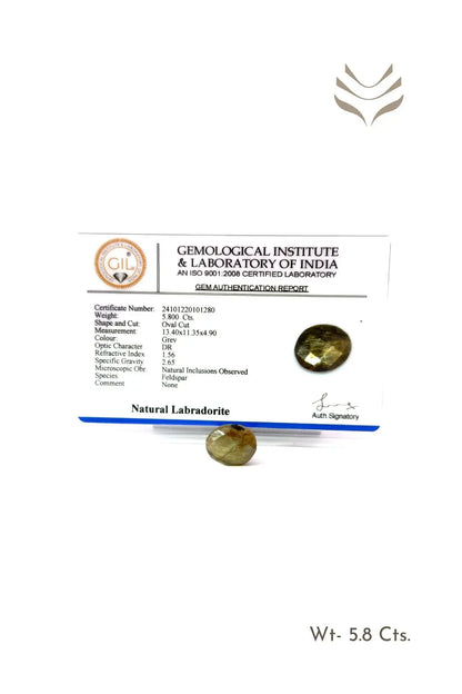 Light-Coded Faceted Labradorite- 5.80 Ct 