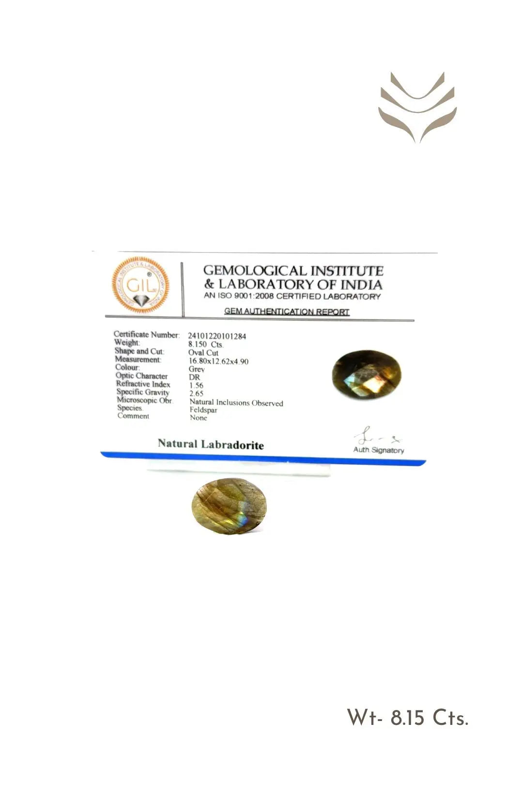 Light-Coded Faceted Labradorite- 8.15 Ct 