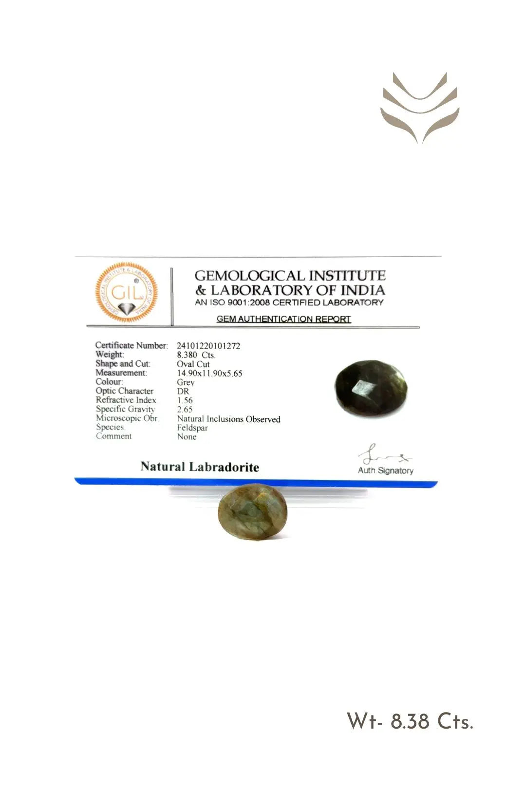 Light-Coded Faceted Labradorite- 8.38 Ct 