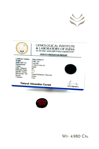 Light-Coded Garnet - 4.98 Ct 