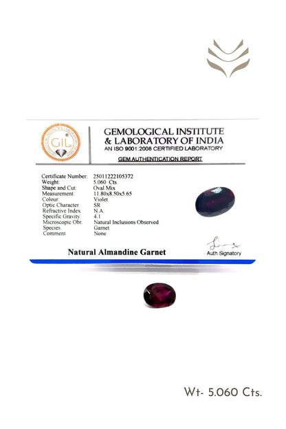 Light-Coded Garnet - 5.06 Ct 