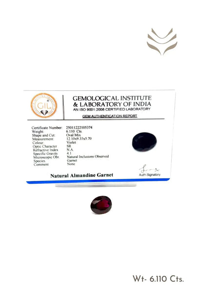 Light-Coded Garnet - 6.11 Ct 