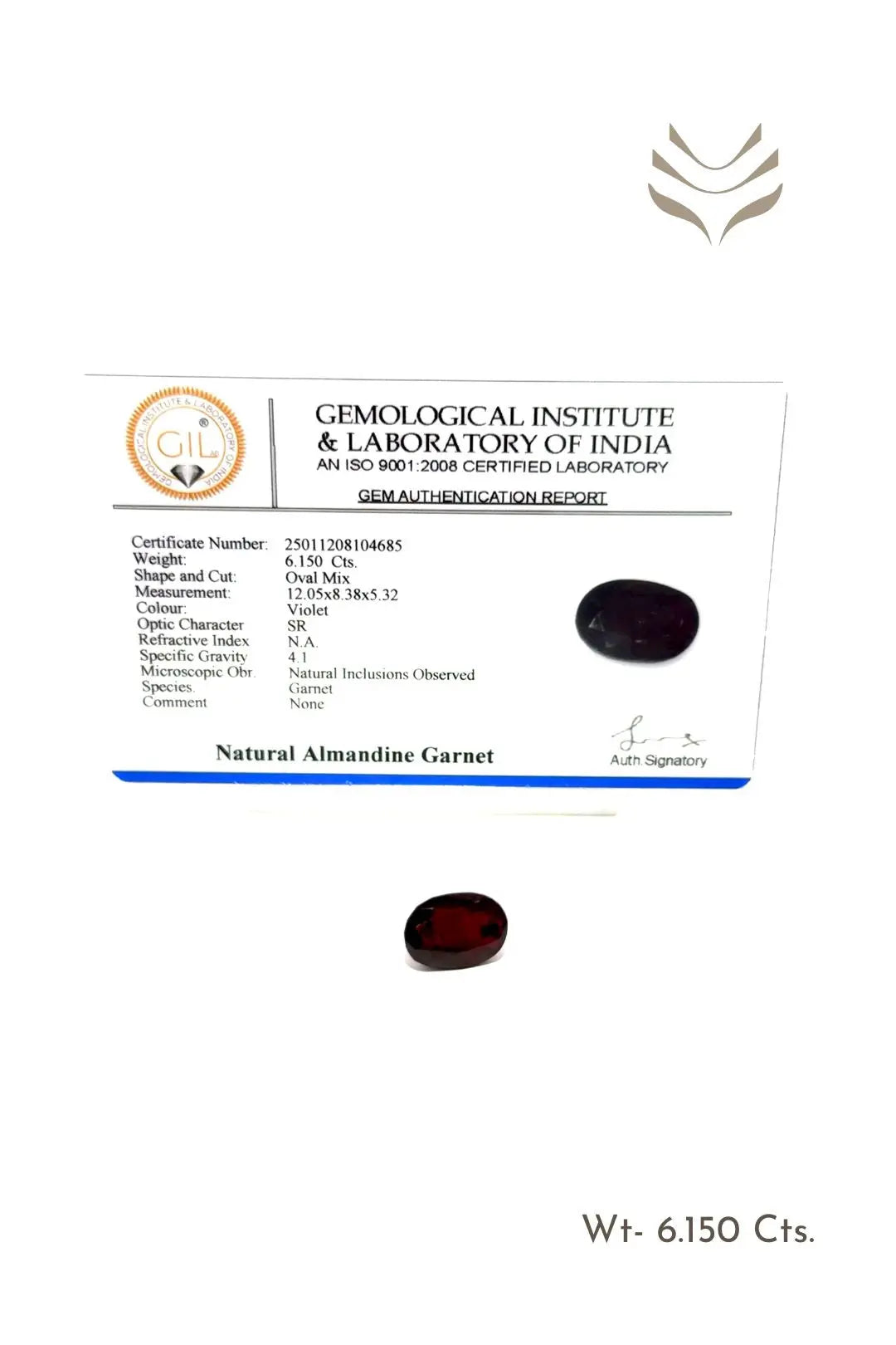 Light-Coded Garnet - 6.15 Ct 
