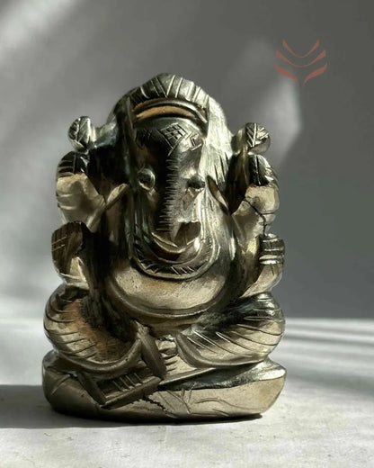 Light-Coded Iron Pyrite Ganesha 