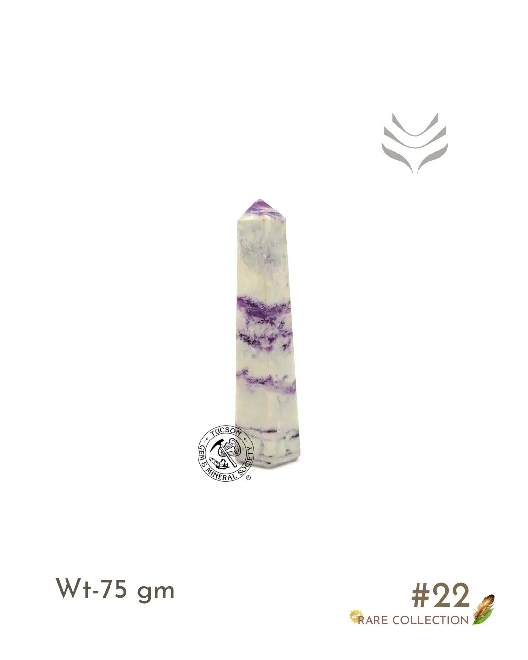 Light-Coded Kammererite Point -Illusion of ocean #22 