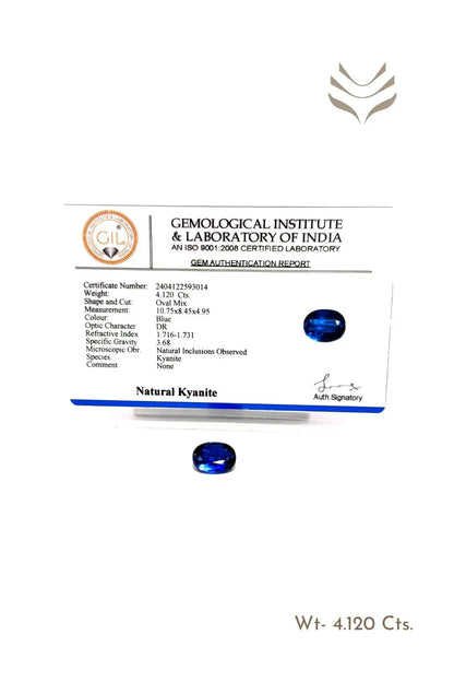 Light-Coded Kyanite - 4.12 Ct 