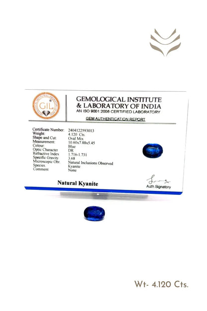 Light-Coded Kyanite - 4.12 Ct 