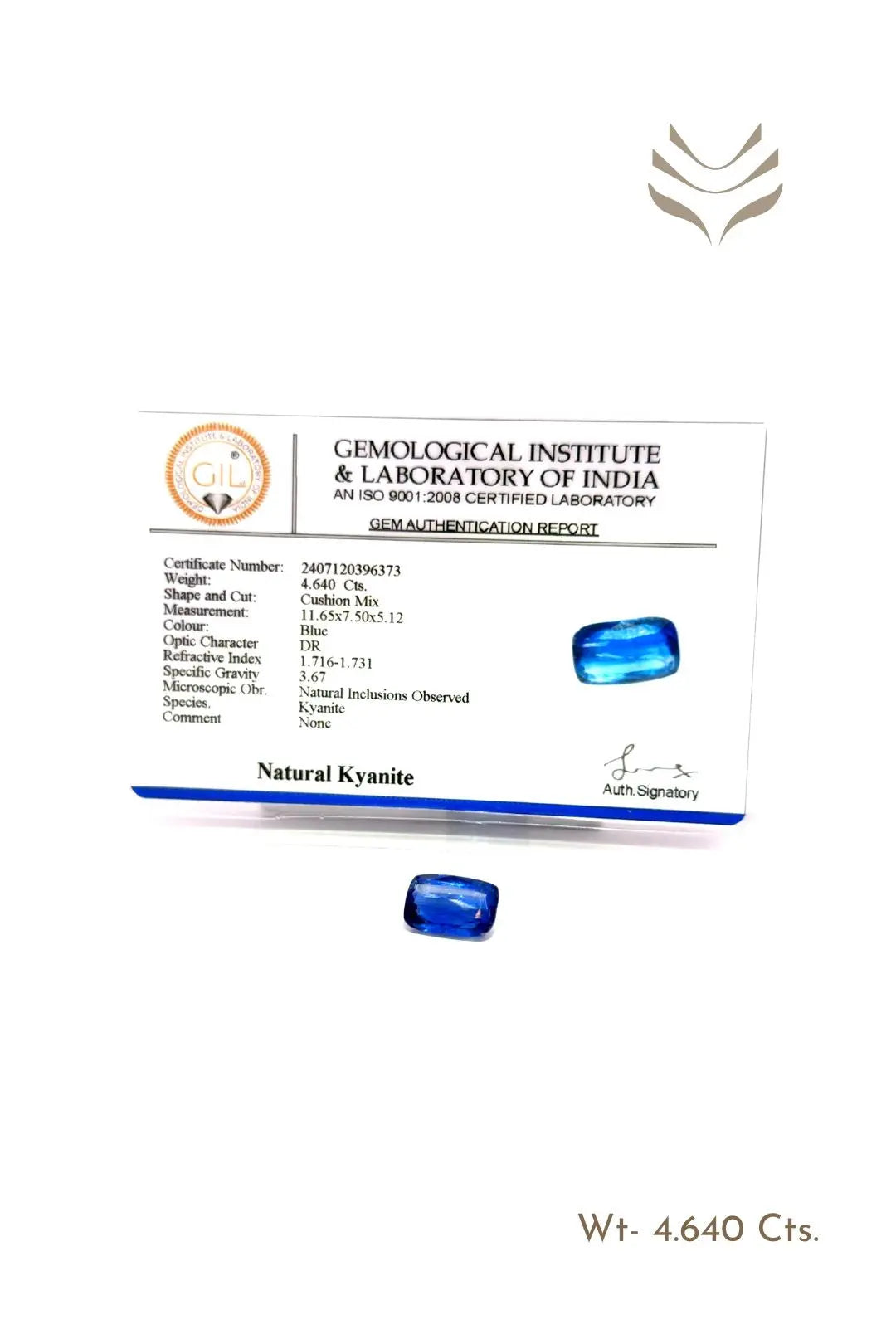 Light-Coded Kyanite - 4.64 Ct 