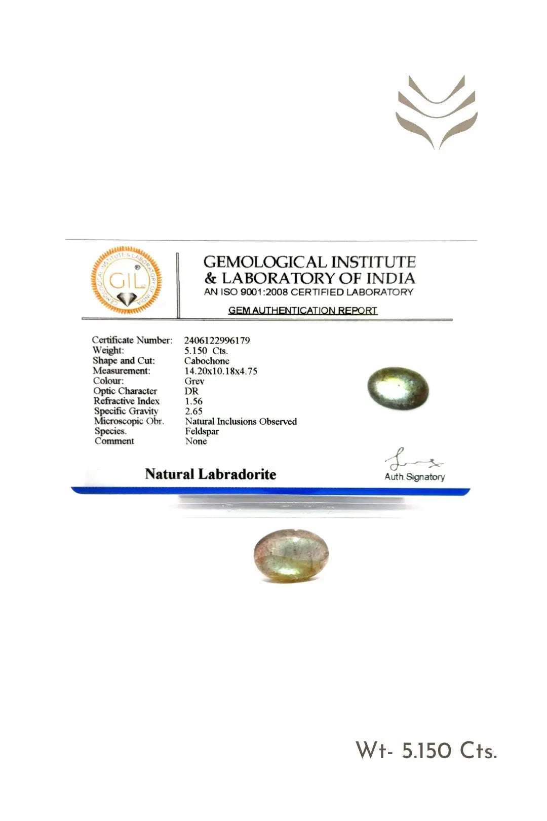 Light-Coded Labradorite- 5.15 Ct 