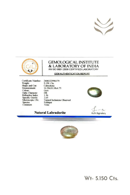Light-Coded Labradorite- 5.15 Ct 