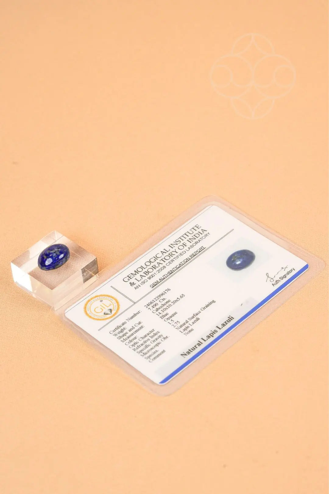 Light-Coded Lapis Lazuli - 7.49 Ct 