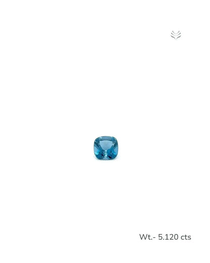 Light-Coded London Blue Topaz - 5.120 Ct 