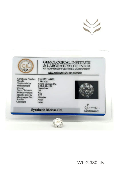 Light-Coded Moissanite - 2.38 Ct 