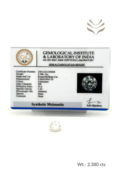 Light-Coded Moissanite - 2.38 Ct 