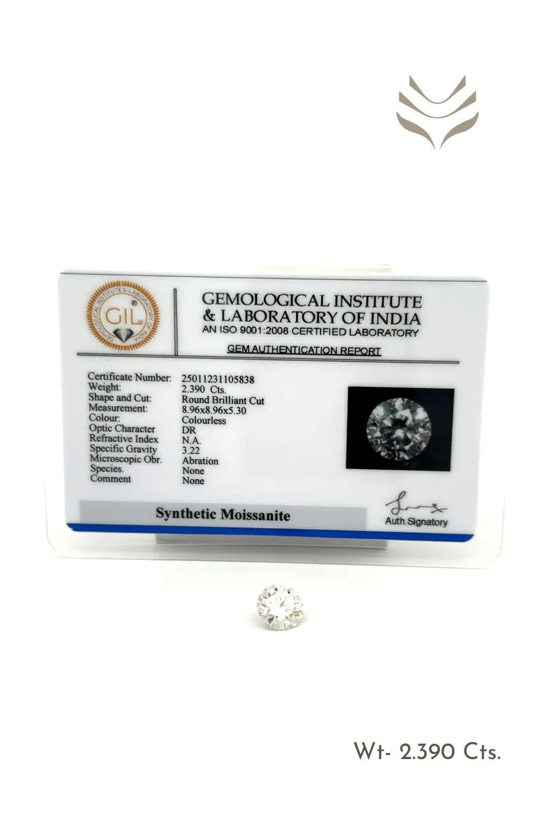 Light-Coded Moissanite - 2.39 Ct 