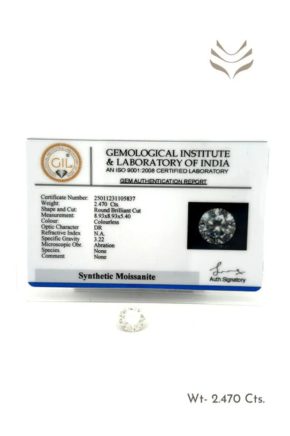Light-Coded Moissanite - 2.47 Ct 