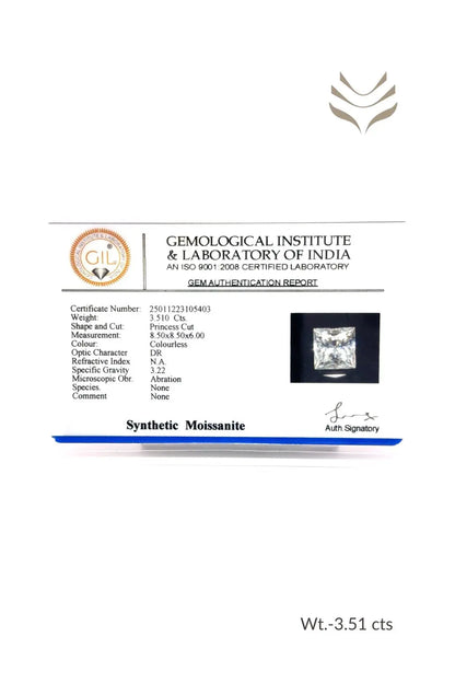 Light-Coded Moissanite - 3.51 Ct 