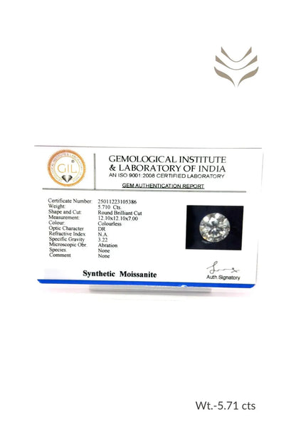 Light-Coded Moissanite - 5.71 Ct 