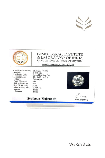 Light-Coded Moissanite - 5.83 Ct 