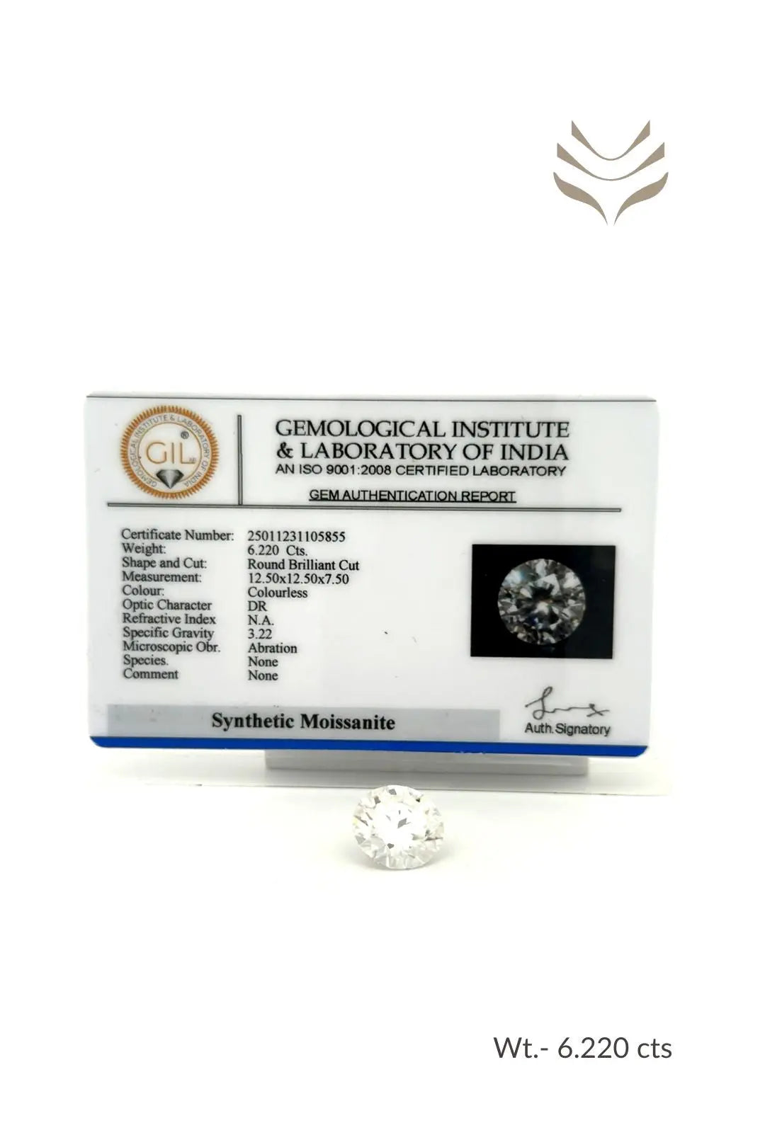 Light-Coded Moissanite - 6.22 Ct 