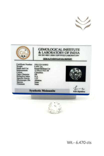 Light-Coded Moissanite - 6.47 Ct 