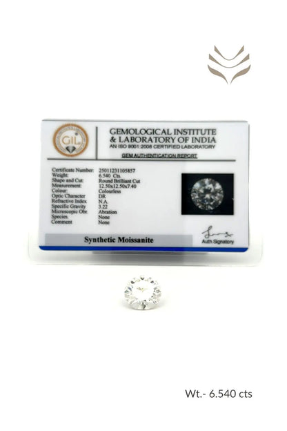 Light-Coded Moissanite - 6.54 Ct 