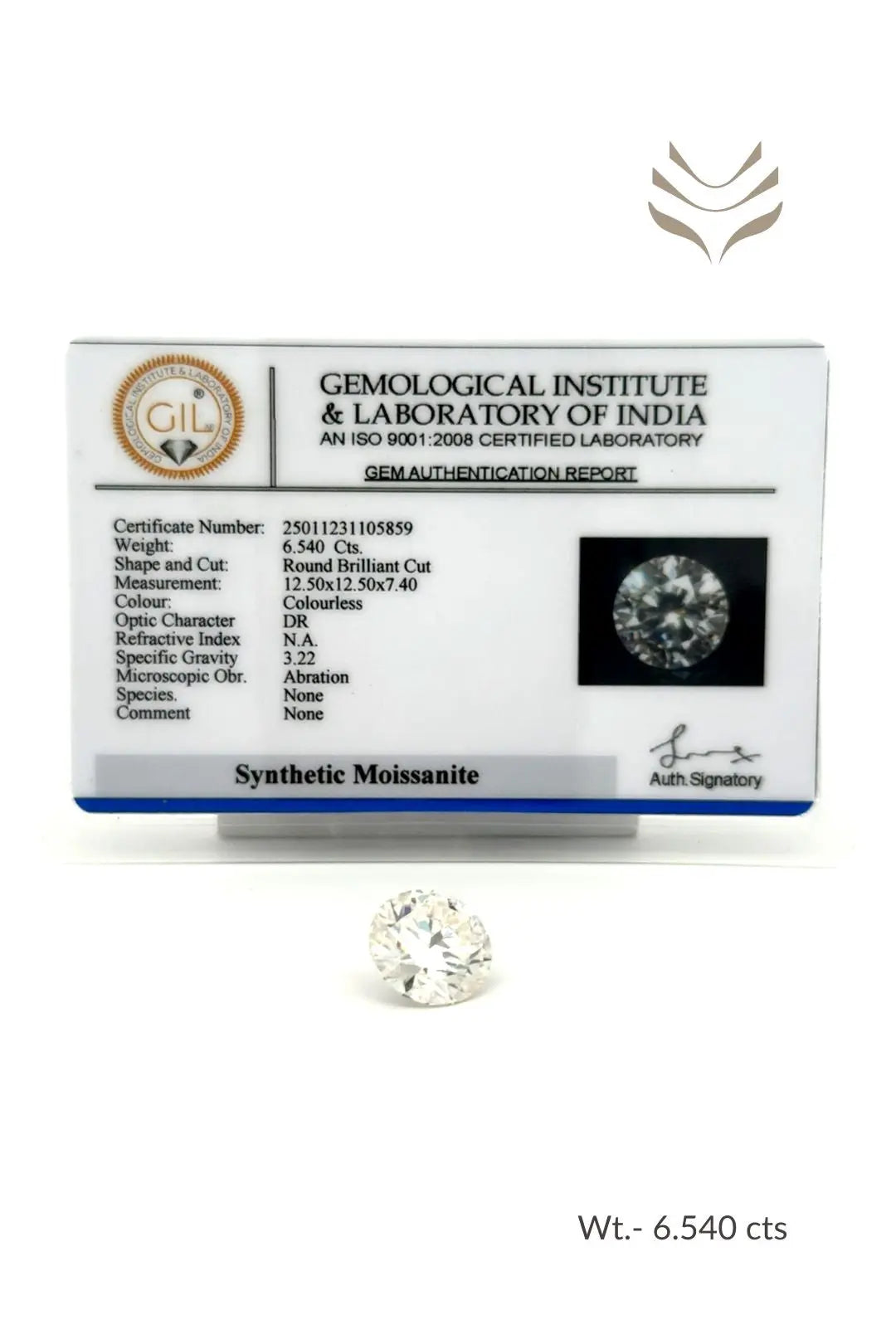 Light-Coded Moissanite - 6.54 Ct 