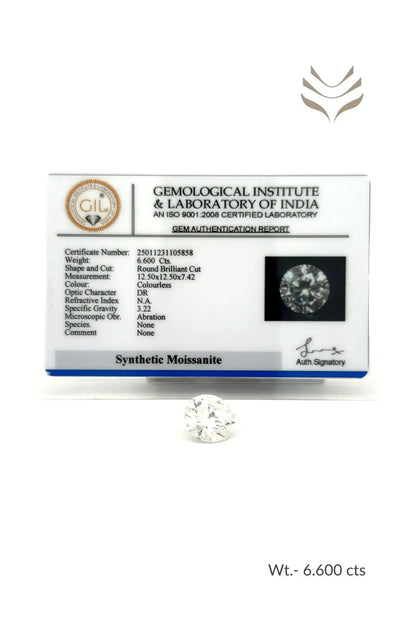 Light-Coded Moissanite - 6.60 Ct 