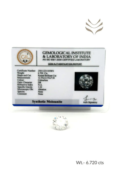 Light-Coded Moissanite - 6.72 Ct 