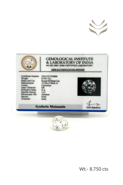 Light-Coded Moissanite - 8.75 Ct 