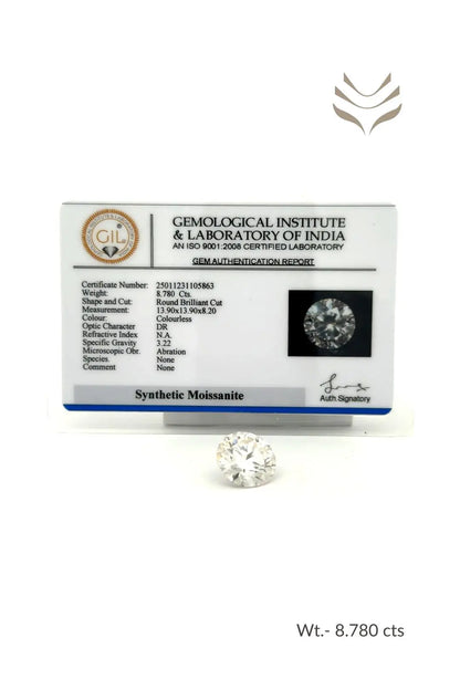 Light-Coded Moissanite - 8.78 Ct 