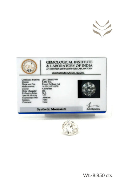 Light-Coded Moissanite - 8.85 Ct 