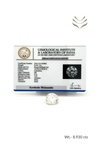 Light-Coded Moissanite - 8.93 Ct 
