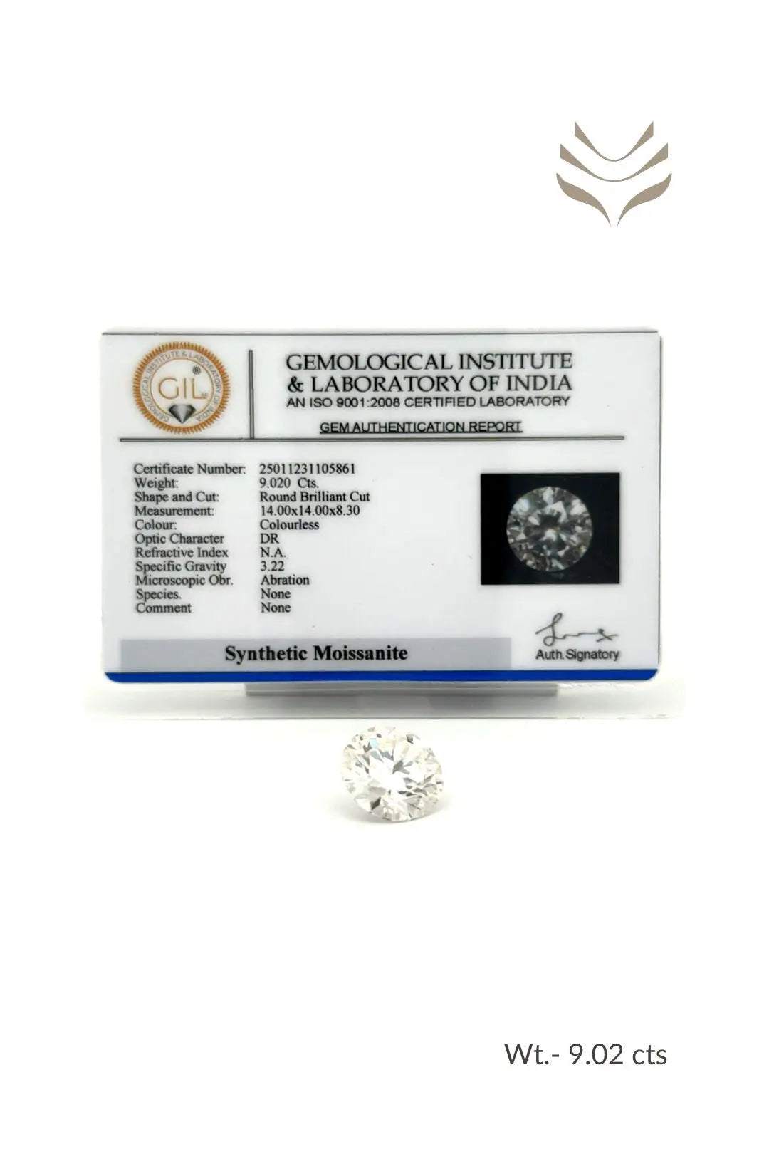 Light-Coded Moissanite - 9.020 Ct 
