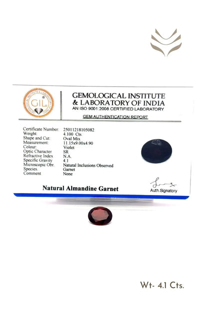 Light-Coded Mozambique Garnet - 4.1 Ct 