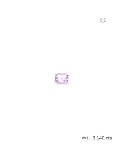 Light-Coded Natural Kunzite- 3.140 Ct 