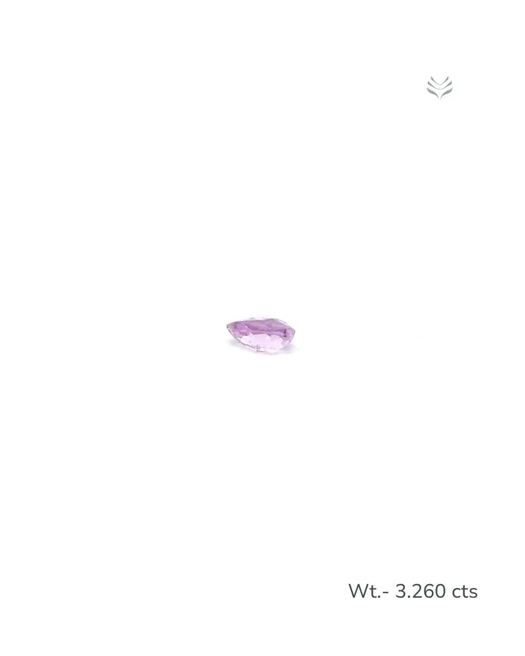 Light-Coded Natural Kunzite- 3.260 Ct 