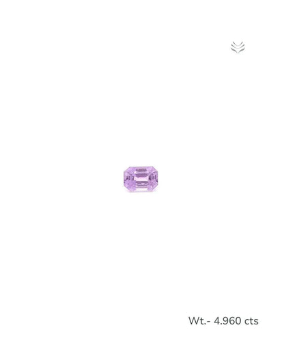 Light-Coded Natural Kunzite- 4.960 Ct 