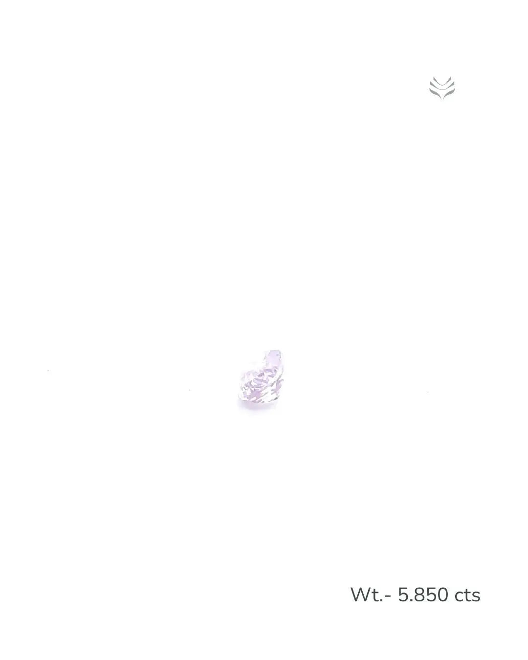 Light-Coded Natural Kunzite- 5.850 Ct 