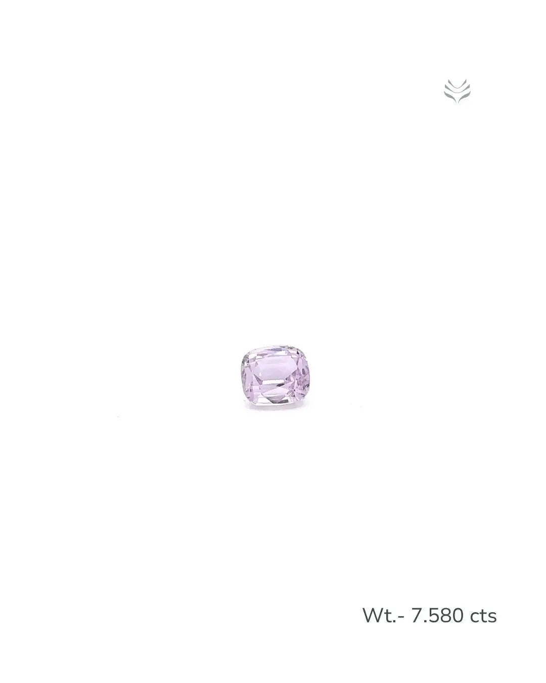 Light-Coded Natural Kunzite- 7.580 Ct 