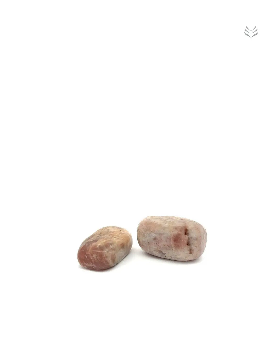 Light-Coded Peach Moonstone Tumbles 